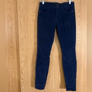 Joe's Jeans Corduroy Blue High Rise Skinny Jeans
